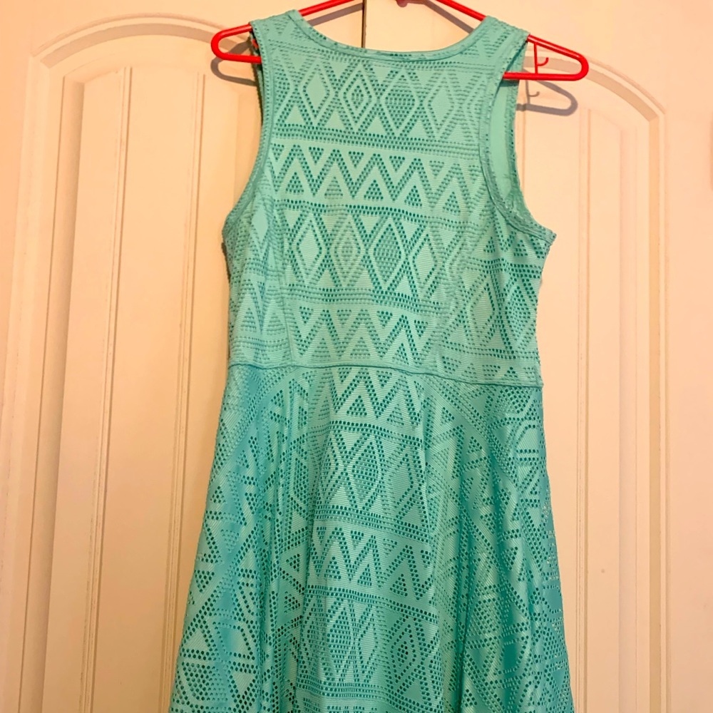 Aqua large mid thigh dress